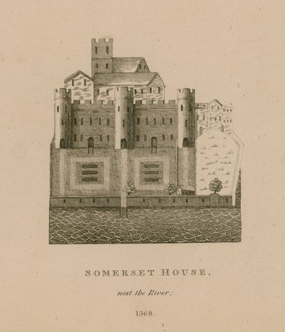 サマーセットハウス、隣の川、1568 作： English School