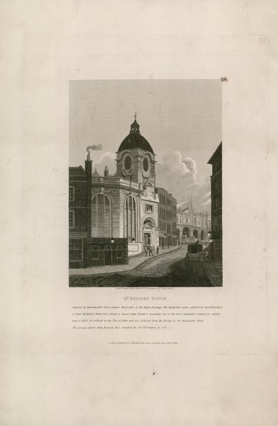 St Bennet Finck、Threadneedle Street、ロンドン 作： English School