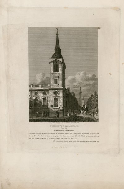 St Leonards Eastcheapと団結したSt Bennets Gracechurch 作： English School