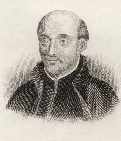 1825年に発行された「クラブの歴史辞典」からのロヨラの聖イグナチオ 作： English School