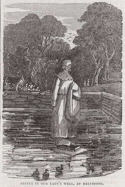 ハリストーンの "Our Ladys Well "にある彫像(彫刻) 作： English School