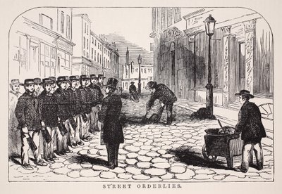 Street Orderlies、ロンドンレイバーのイラスト、ヘンリーメイヒューのロンドンプアー1862 作： English School