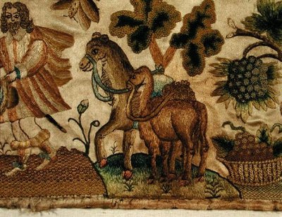 聖書の場面を描いた切り株細工、1650年頃（詳細 作： English School