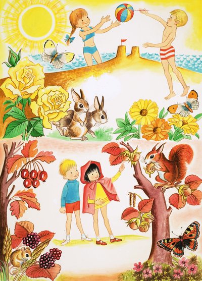 夏と秋 作： English School