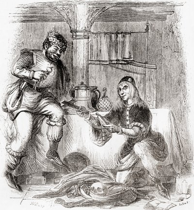 サンプノールとパードナー、オールド・イングランドより：A Pictorial Museum, pub.1847 作： English School