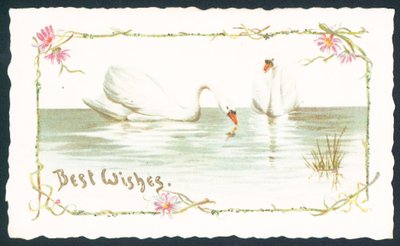 白鳥の湖、クリスマスカード 作： English School