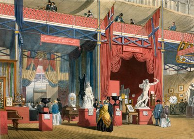 スウェーデンとデンマーク、大展覧会、1851年 作： English School