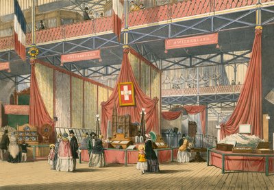 1851年の大展覧会のスイスのセクション 作： English School