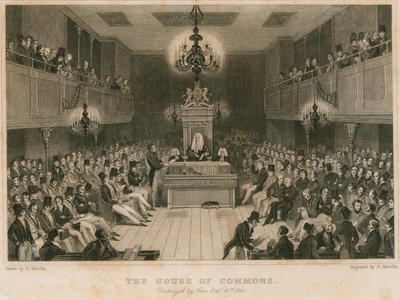 連邦下院、1834年10月16日、焼失 作： English School