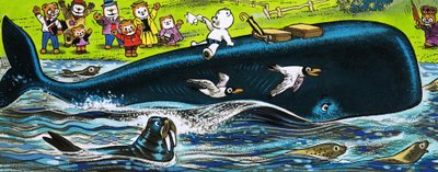クジラの背中にテディベア 作： English School