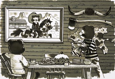 カウボーイとしてのテディベア 作： English School