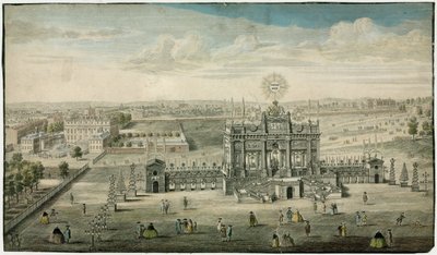 エクスラシャペルの平和を称える寺院1749 作： English School