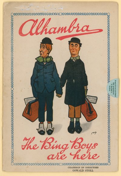 アルハンブラ宮殿、ロンドンのレスタースクエア、The Bing Boysのプログラム 作： English School