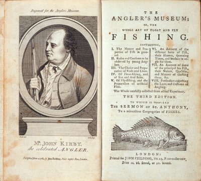 釣り人博物館;または、ジョン・カービーによるフロート・アンド・フライ・フィッシングの全技術、c.1784発行 作： English School
