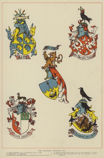 The Armorial Bearings（カラーリトグラフ 作： English School