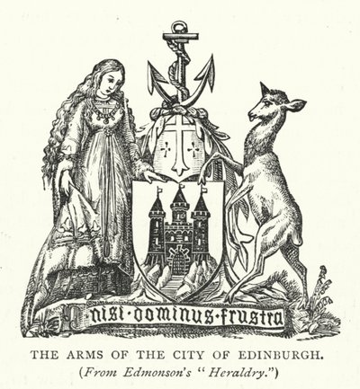 The Arms of the City of Edinburgh（エディンバラ市の紋章）（彫刻 作： English School