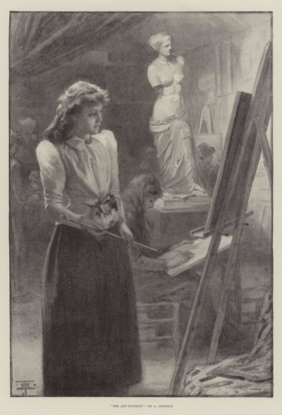 The Art Student（リトグラフ 作： English School