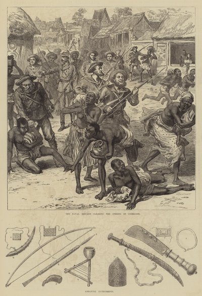 アシャンティ戦争（版画 作： English School