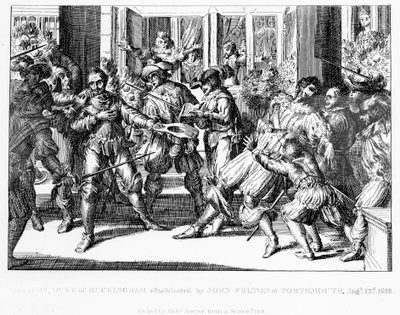 ジョージヴィリエの暗殺、バッキンガム第一公爵、1822年頃 作： English School