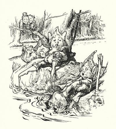 The Banks of Treacle River (litho) 作： English School