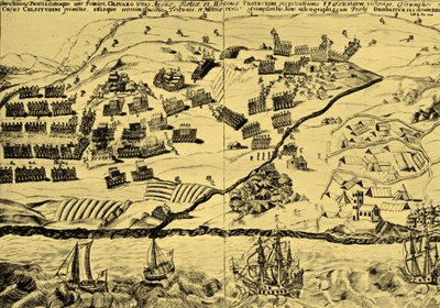 ダンバーの戦い（C.W.ウェッジウッド著『Battlefields in Britain』より 作： English School