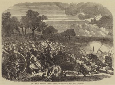 ヴァイセンブルクの戦い、ドイツ軍とフランスのトルコスとズアーブの戦い（エングレーヴィング 作： English School