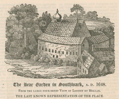 1648年、サザークのベアガーデン 作： English School