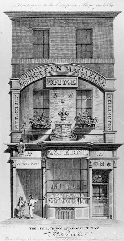 The Bible, Crown and Constitution, Cornhill, London (Engraving) 作： English School