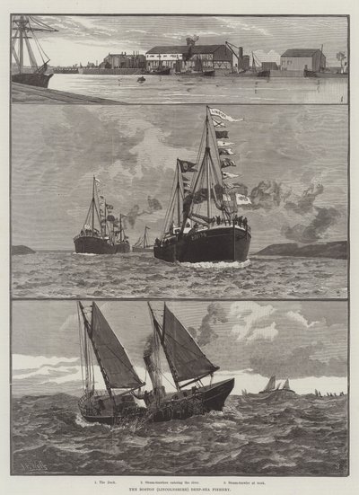 The Boston (Linconshire) Deep-Sea Fishery (Engraving) 作： English School