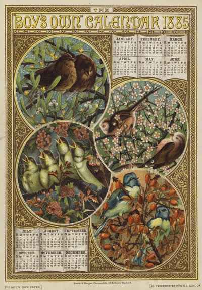 ボーイズオウンカレンダー1885 作： English School