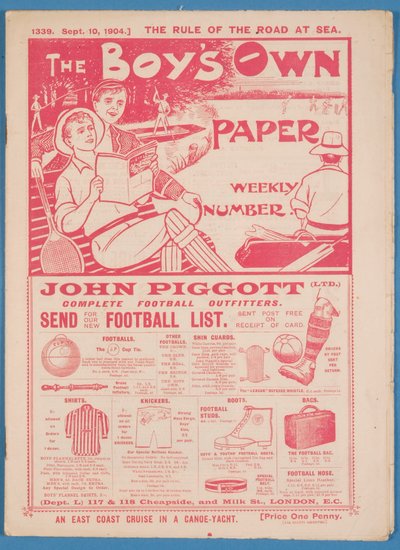 ボーイズ・オウン・ペーパー、1904年（印刷） 作： English School