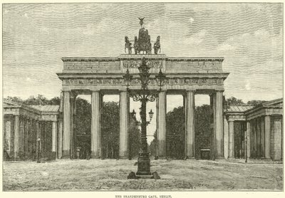 ブランデンブルク門、ベルリン、1870 作： English School