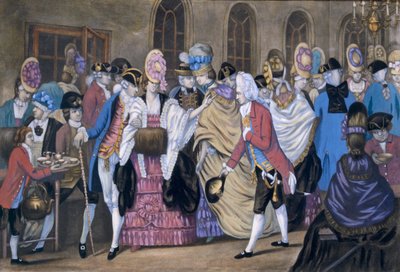 パンとバター製造所、またはバニッゲウェルズのユーモア、パブ。 Carington Bowles、1772年99年：マカロニスタイル。伝統的な衣装;伝統的なドレス;ファッション;ケトル;カップ; 作： English School