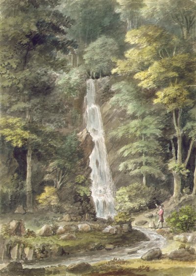 Hestercombe Gardensのカスケード滝（紙のトイレ） 作： English School
