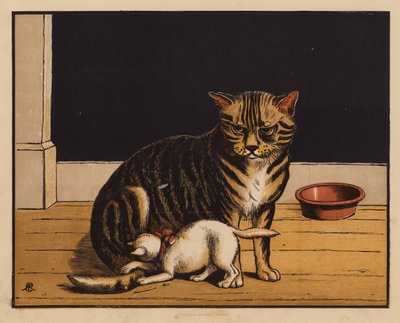 ザ・キャット（カラーリトグラフ） 作： English School