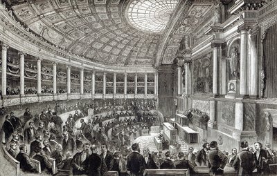 1891年の「レジャーアワー」にあるパリ下院議員 作： English School