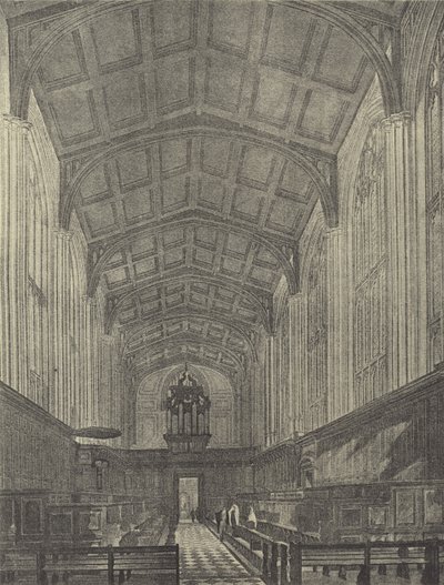 西を望む礼拝堂、1816年（グラビア） 作： English School
