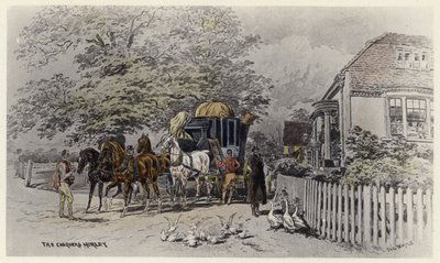 The Chequers, Horley (カラーリトグラフ) 作： English School