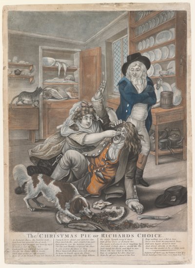 クリスマスパイまたはリチャーズチョイス、1795年（手描きの彫刻） 作： English School