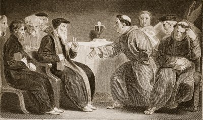 オックスフォードでの召集、デビッドヒュームのイラスト、イギリスの歴史、パブ。 1812年ロンドン、R。ボウヤー 作： English School