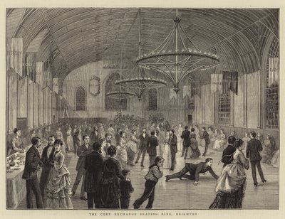 The Corn Exchange Skating Rink, Brighton (Engraving) 作： English School