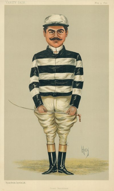 デラカテナ伯爵、カウントストリックランド、1893年5月4日、バニティフェア漫画 作： English School