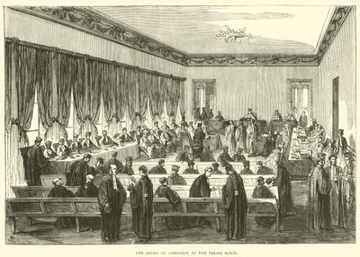 1871年5月、パレロワイヤルにある破産裁判所 作： English School