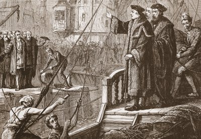 バスルからエラスムスの出発、ジェームスAitkenワイリー（1808年-1890年）、パブのプロテスタンティズムの歴史からのイラスト。 1878 作： English School