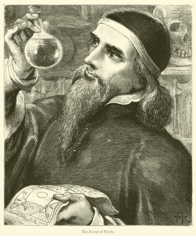 The Doctor of Physic（物理学の博士）」（エングレーヴィング 作： English School