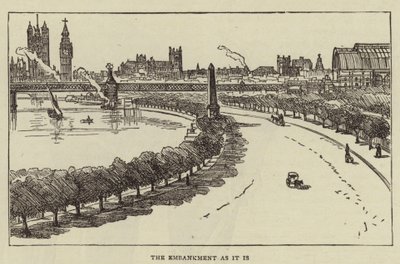 The Embankment as it is (e.g. engraving) 作： English School