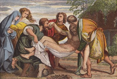 The Entombment (chromolitho) 作： English School