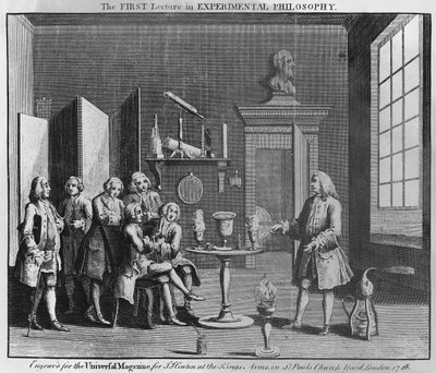 普遍的な雑誌のために刻まれた実験哲学の最初の講義、1748 作： English School