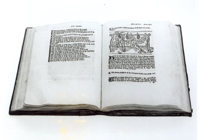 フォックスとブドウ、ウィリアムカクストン（1422-91年頃）によるイソップ寓話の図解訳1434 作： English School