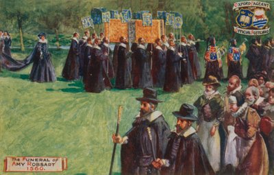 エイミーロブサートの葬儀、1560年 作： English School